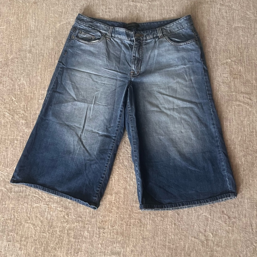 Blue Denim Bermuda Shorts